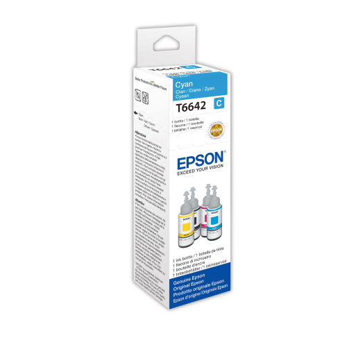 EPSON T6642 FLACONE INCHIOSTRO CIANO PER EPSON L300-355-555 70ML (C13T664240)